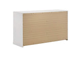 223093 Ines 6-drawer Bedroom Dresser Cabinet White High Gloss