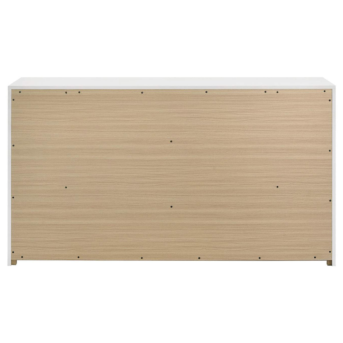 223093 Ines 6-drawer Bedroom Dresser Cabinet White High Gloss