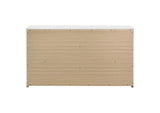 223093 Ines 6-drawer Bedroom Dresser Cabinet White High Gloss