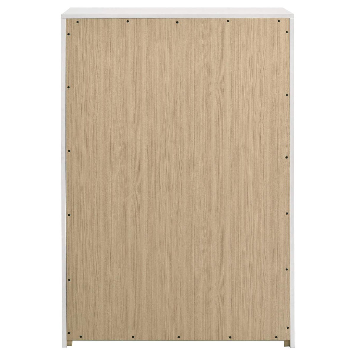 223095 Ines 5-drawer Bedroom Chest of Drawers White High Gloss