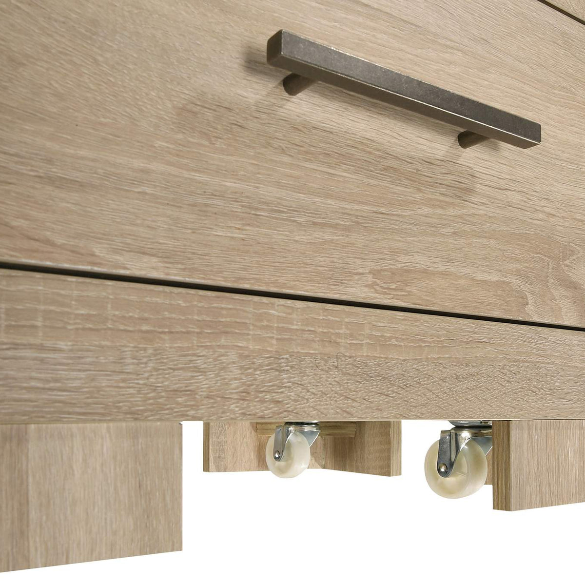 223111KE-S4 Arielle 4-piece Eastern King Bedroom Set Light Oak