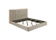 223111KE Arielle Eastern King Bookcase Panel Storage Bed Light Oak