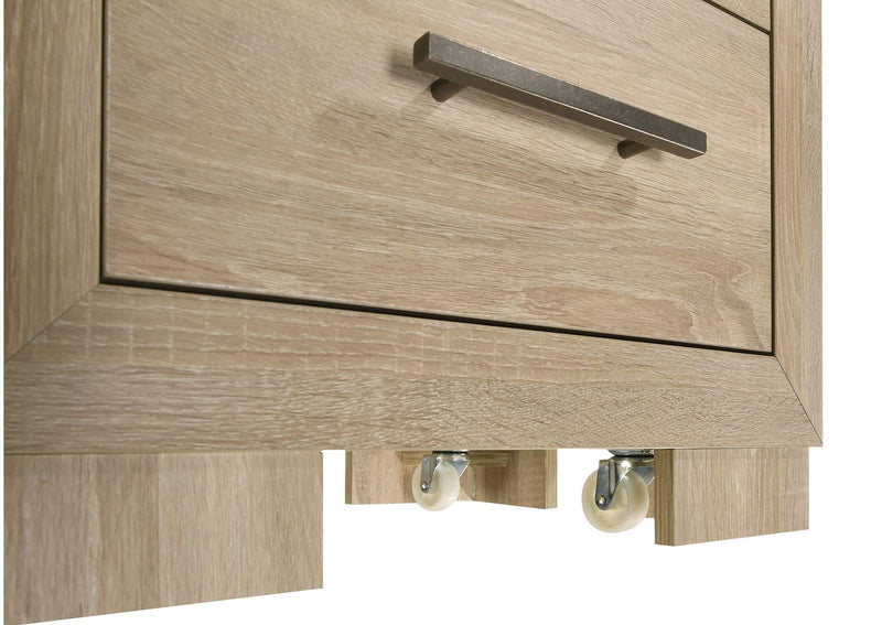 223111Q-S4 Arielle 4-piece Queen Bedroom Set Light Oak