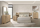 223111Q-S5 Arielle 5-piece Queen Bedroom Set Light Oak
