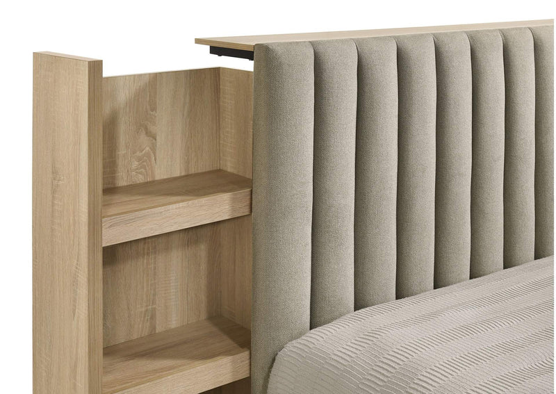 223111Q-S5 Arielle 5-piece Queen Bedroom Set Light Oak