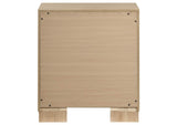 223112 Arielle 2-drawer Bedroom Nightstand with Casters Light Oak