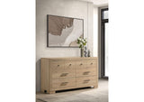 223113 Arielle 6-drawer Bedroom Dresser Cabinet Light Oak