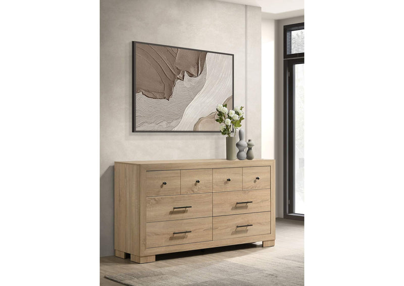 223113 Arielle 6-drawer Bedroom Dresser Cabinet Light Oak
