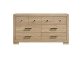 223113 Arielle 6-drawer Bedroom Dresser Cabinet Light Oak