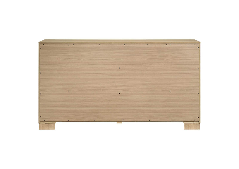 223113 Arielle 6-drawer Bedroom Dresser Cabinet Light Oak