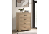 223115 Arielle 4-drawer Bedroom Chest of Drawers Light Oak