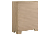223115 Arielle 4-drawer Bedroom Chest of Drawers Light Oak