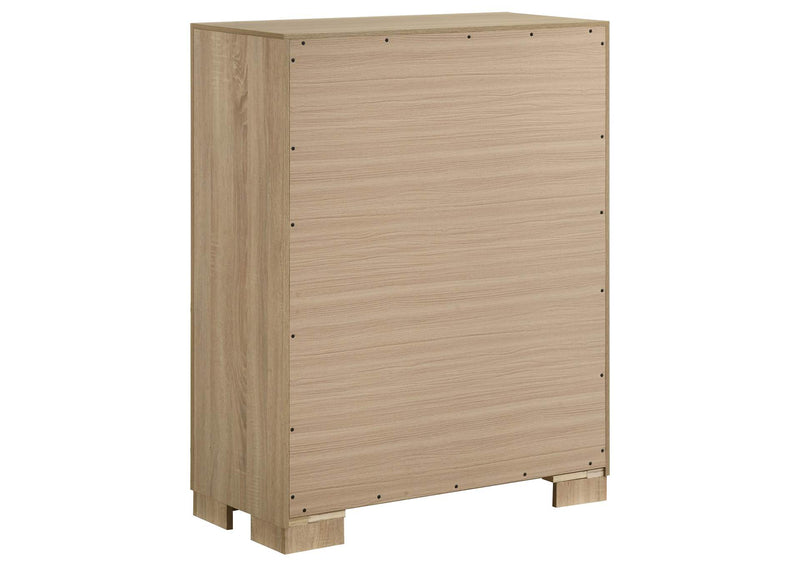 223115 Arielle 4-drawer Bedroom Chest of Drawers Light Oak