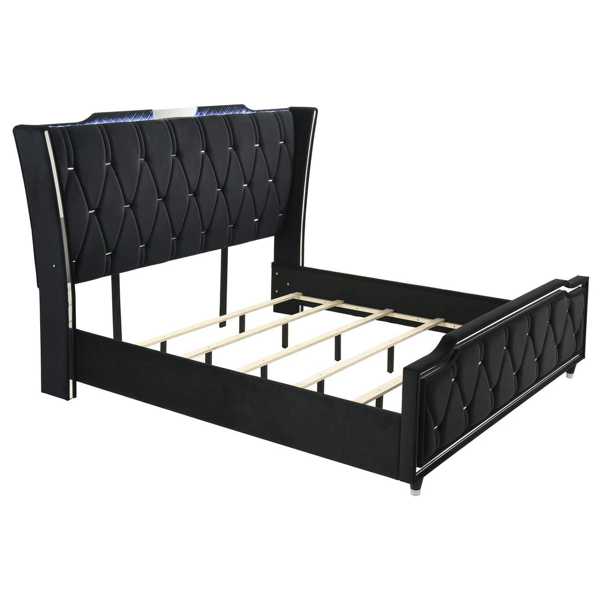 223161KE-S5B Lorient 5-piece Eastern King Bedroom Set Black