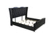 223161KE Lorient Eastern King LED Upholstered Bed Black