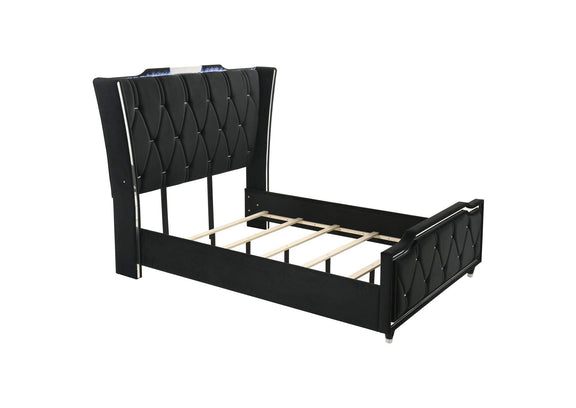 223161Q-S4B Lorient 4-piece Queen Bedroom Set Black