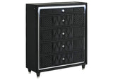 223161Q-S5B Lorient 5-piece Queen Bedroom Set Black