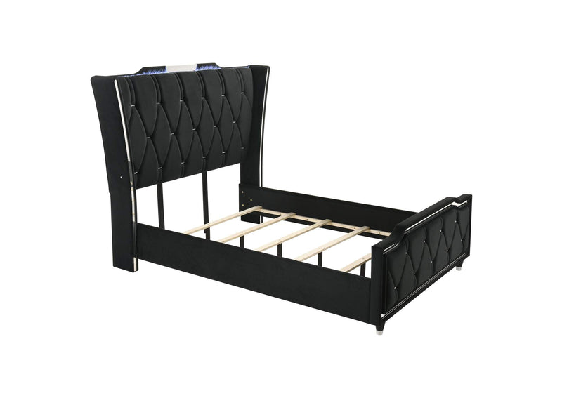 223161Q-S5 Lorient 5-piece Queen Bedroom Set Black
