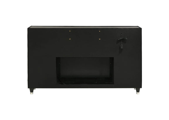 223163FB Lorient 8-drawer LED Bedroom Flame Box Dresser Black