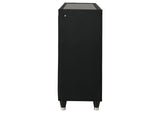 223163 Lorient 8-drawer LED Bedroom Dresser Cabinet Black