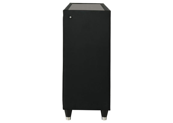 223163 Lorient 8-drawer LED Bedroom Dresser Cabinet Black