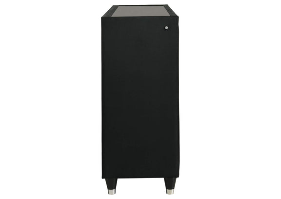 223163 Lorient 8-drawer LED Bedroom Dresser Cabinet Black