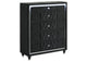 223165 Lorient 5-drawer LED Chest of Drawers Black
