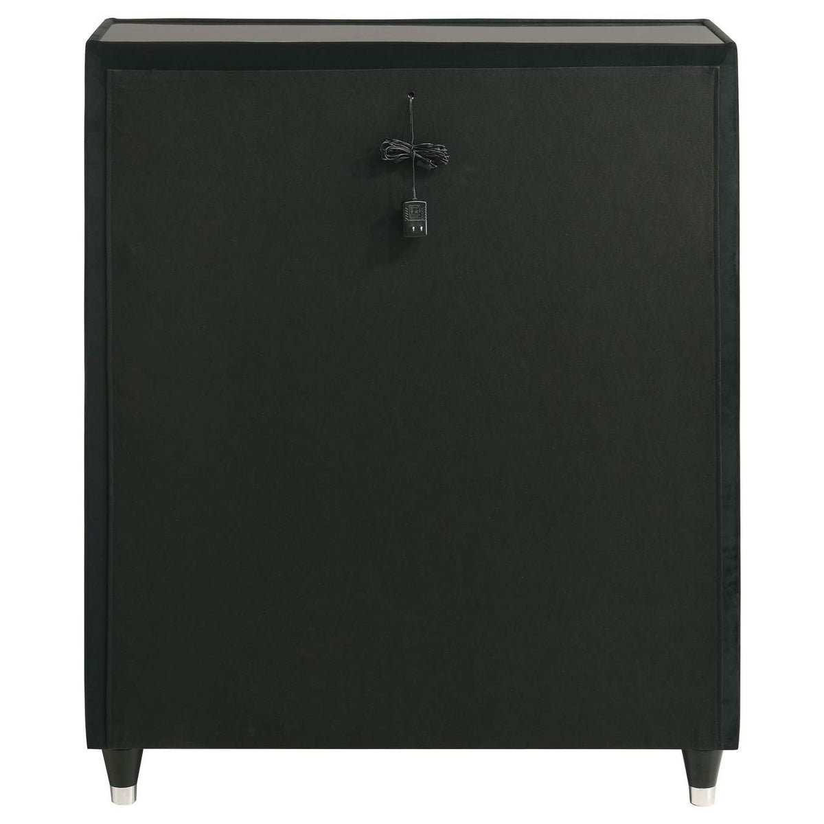 223165 Lorient 5-drawer LED Chest of Drawers Black