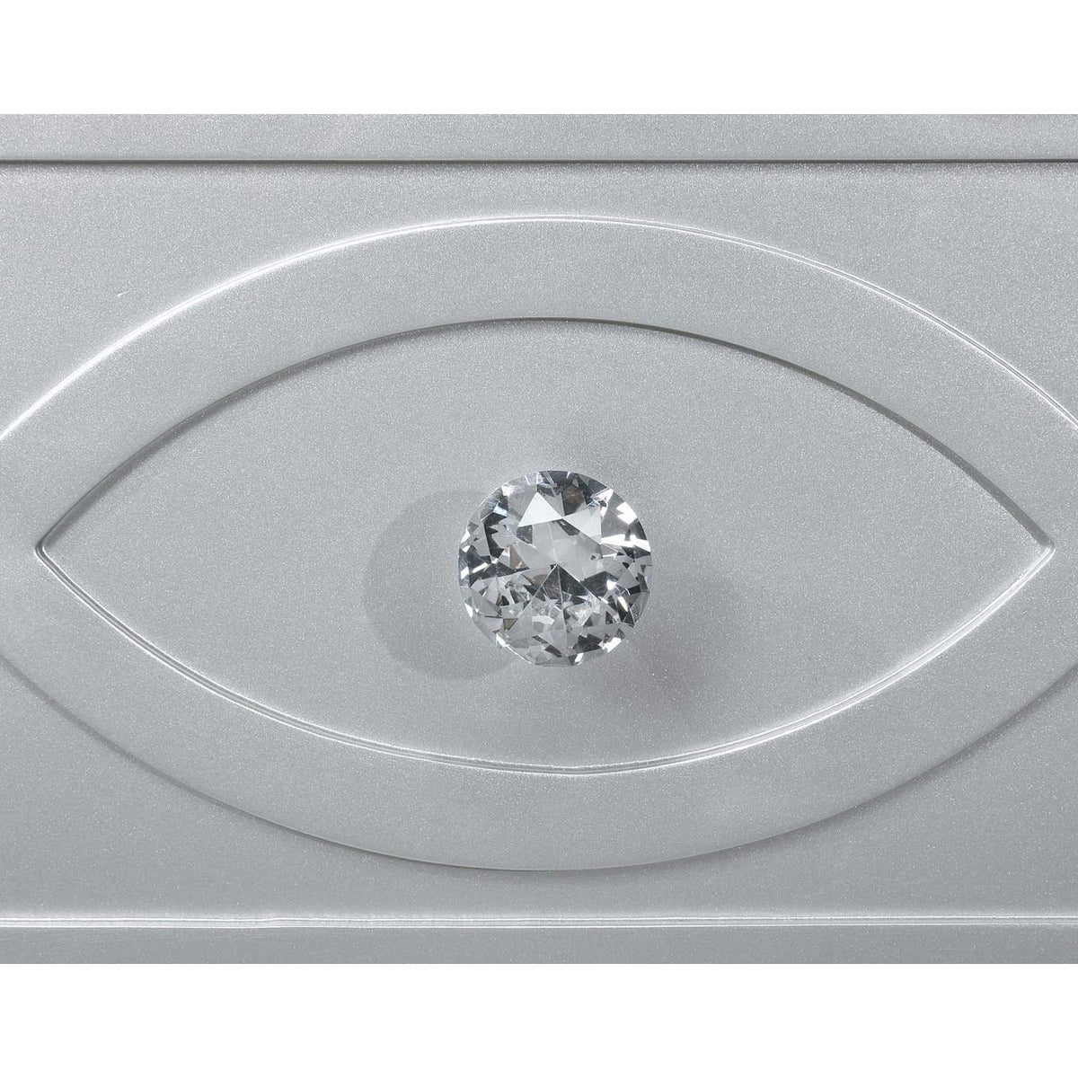223212 Gunnison 2-drawer Nightstand Silver Metallic