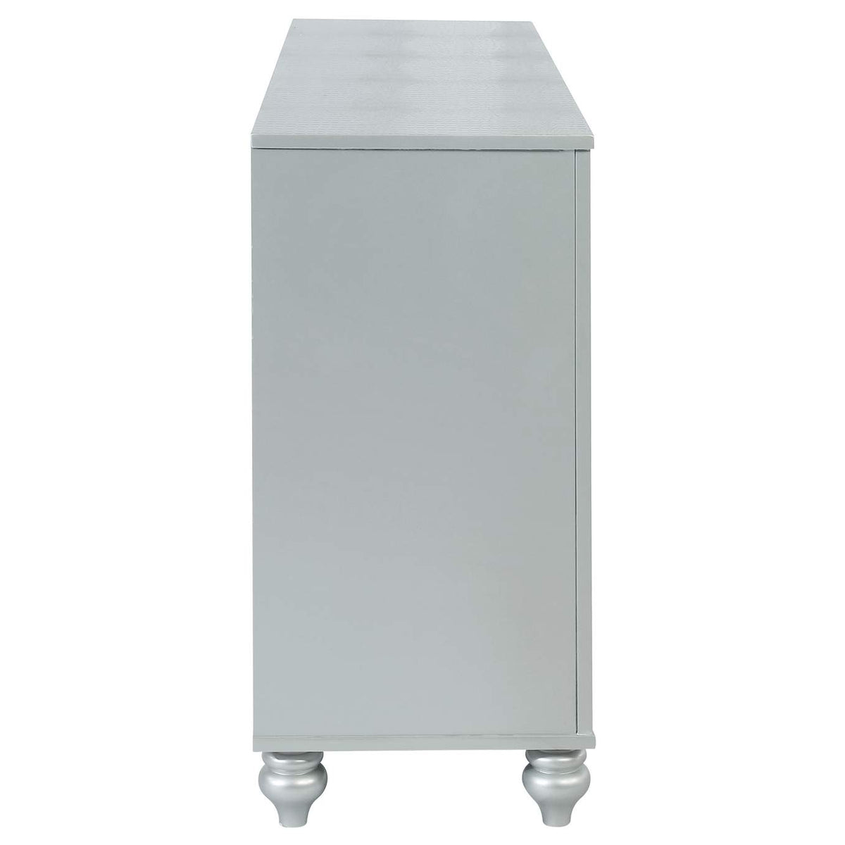 223213 Gunnison 6-drawer Dresser Silver Metallic
