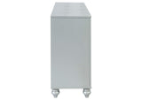 223213 Gunnison 6-drawer Dresser Silver Metallic