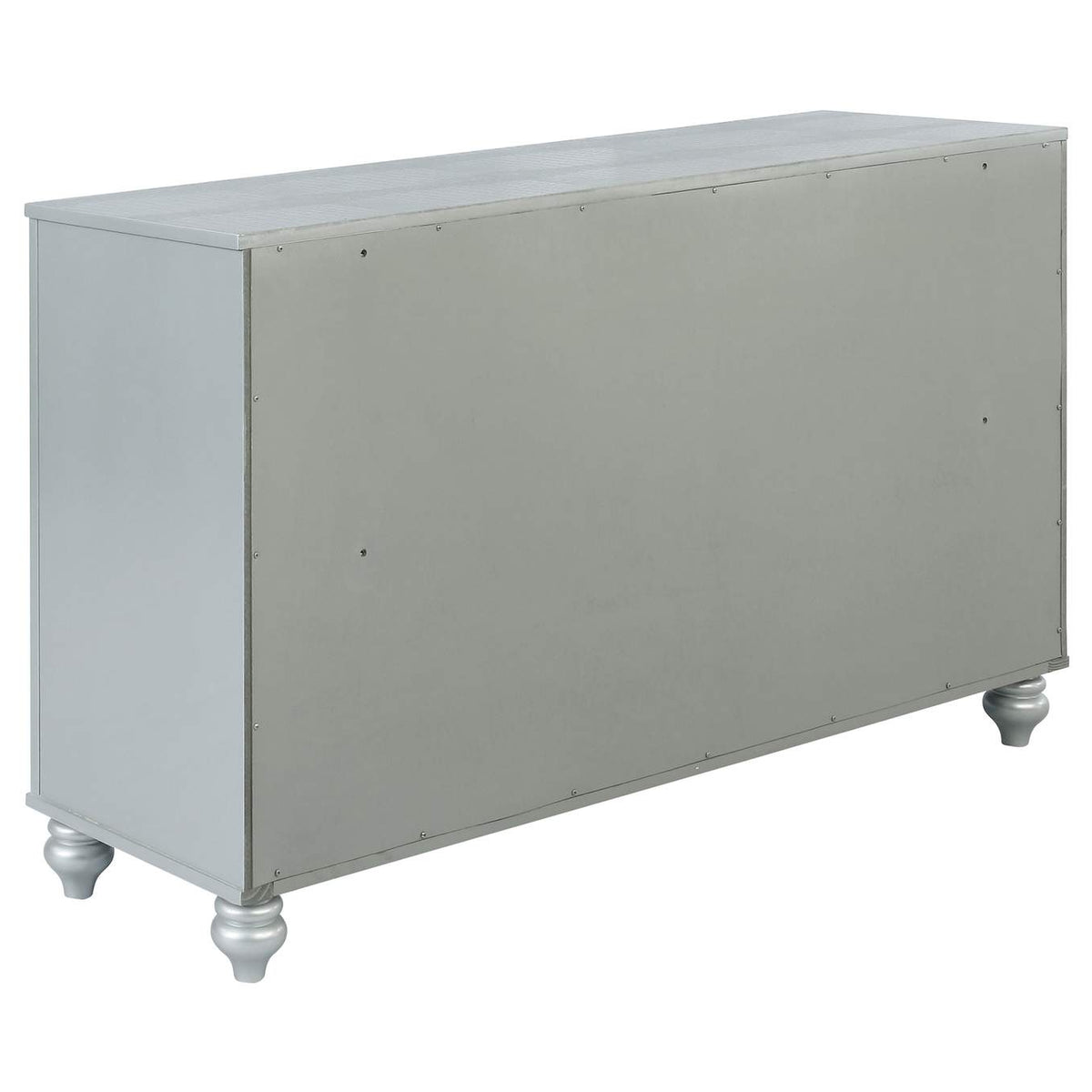 223213 Gunnison 6-drawer Dresser Silver Metallic