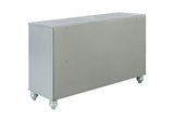 223213 Gunnison 6-drawer Dresser Silver Metallic