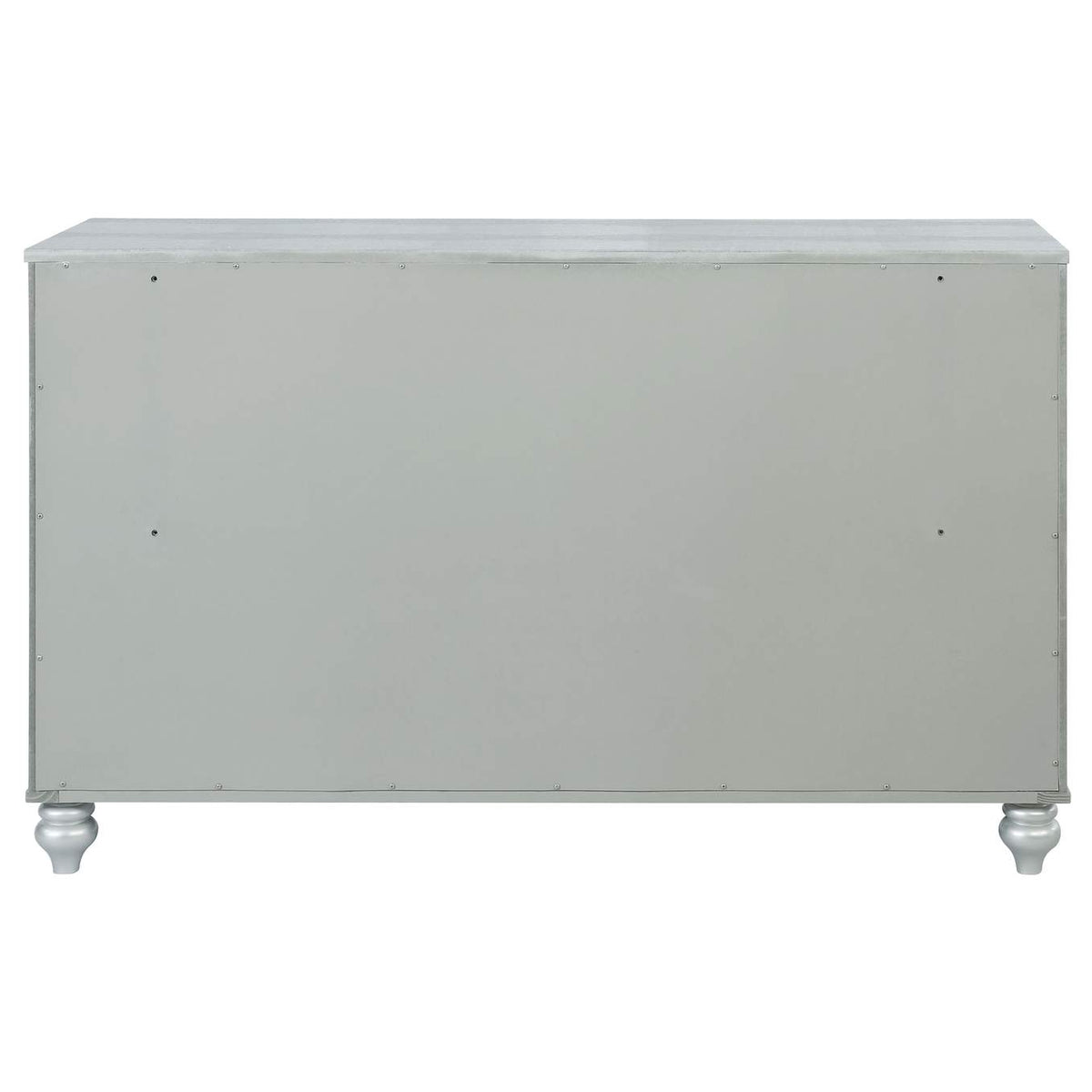 223213 Gunnison 6-drawer Dresser Silver Metallic