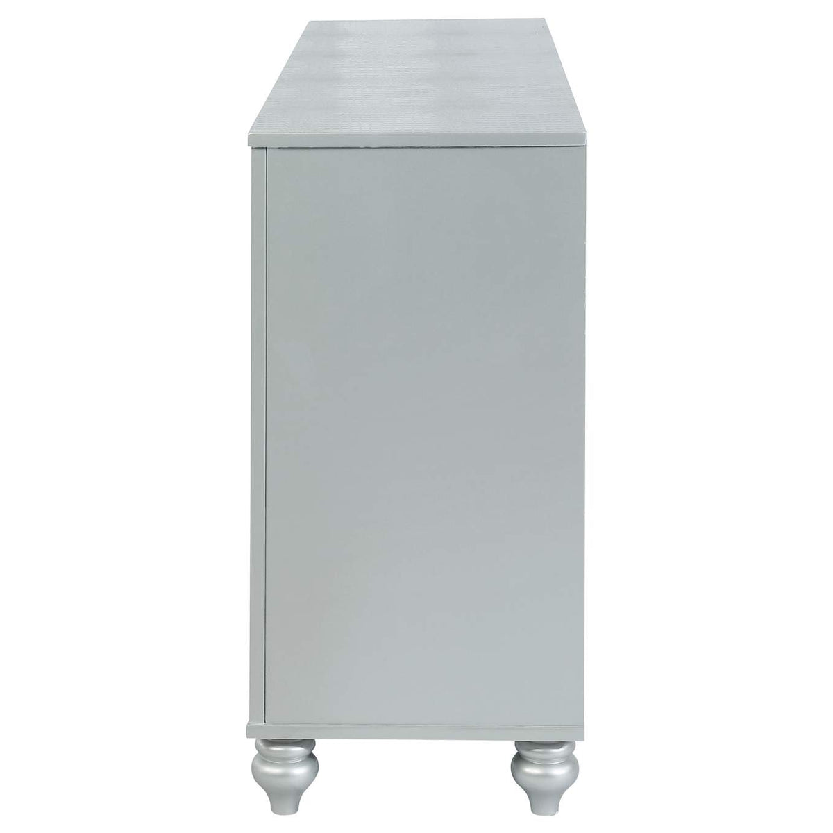 223213 Gunnison 6-drawer Dresser Silver Metallic