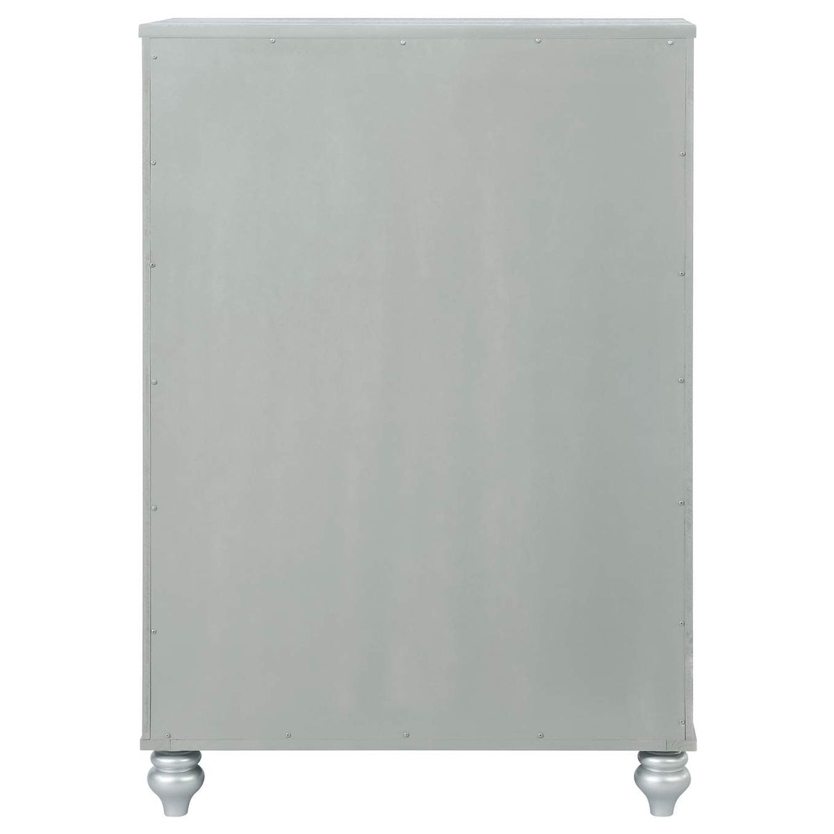 223215 Gunnison 5-drawer Bedroom Chest Silver Metallic