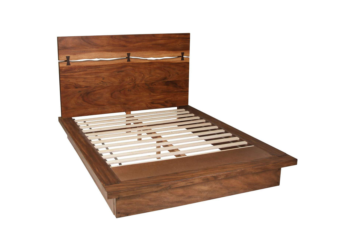 Winslow Wood Eastern King Panel Bed Smokey Walnut