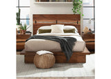 223250KW Winslow Wood California King Panel Bed Smokey Walnut