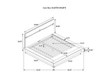 223250KW Winslow Wood California King Panel Bed Smokey Walnut