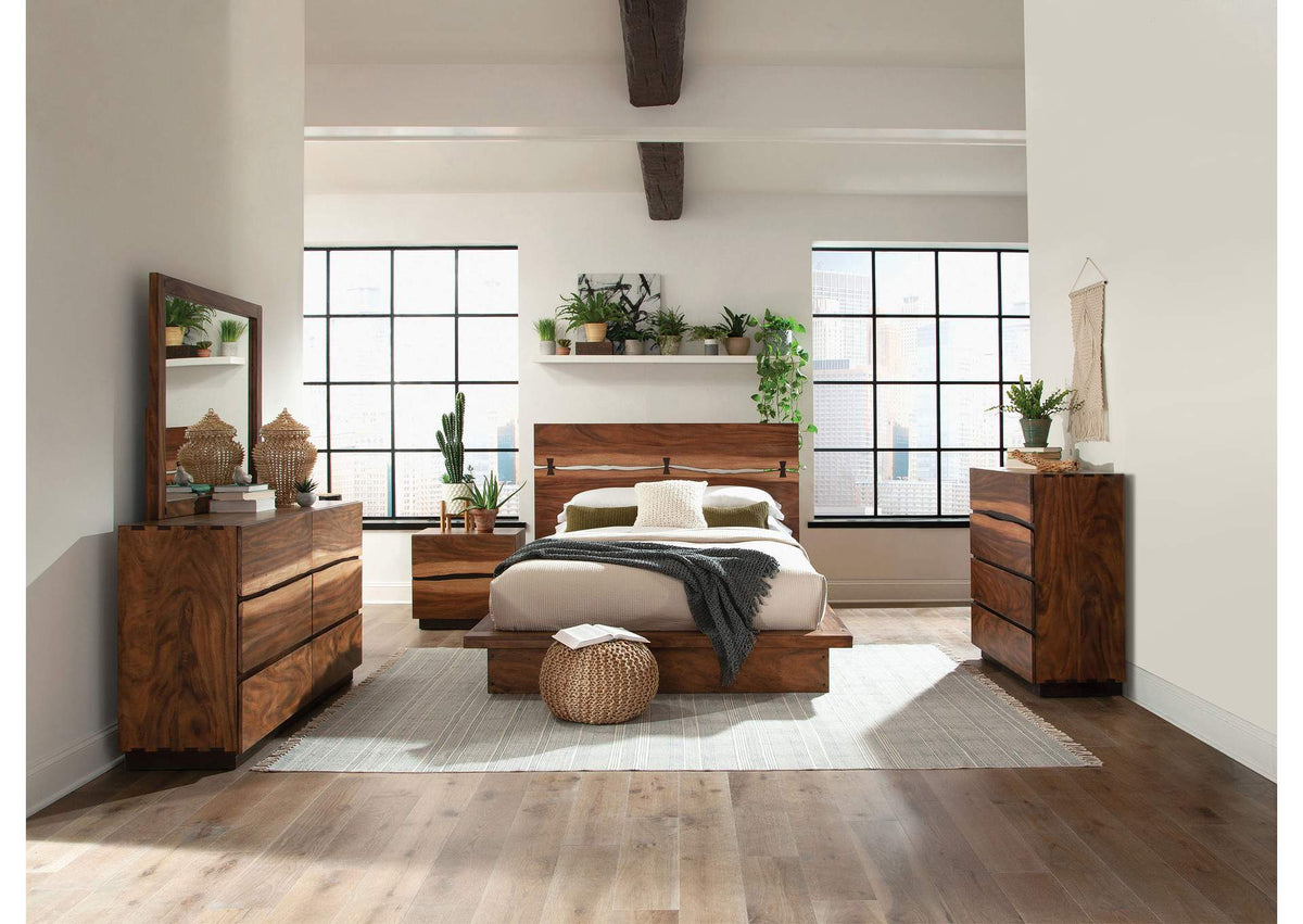 Winslow 5-piece Queen Bedroom Set Smokey Walnut
