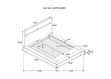 223250Q Winslow Wood Queen Panel Bed Smokey Walnut and Coffee Bean