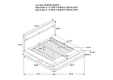 223250SKE Winslow Wood Eastern King Storage Panel Bed Smokey Walnut