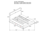 223250SQ Winslow Wood Queen Storage Panel Bed Smokey Walnut