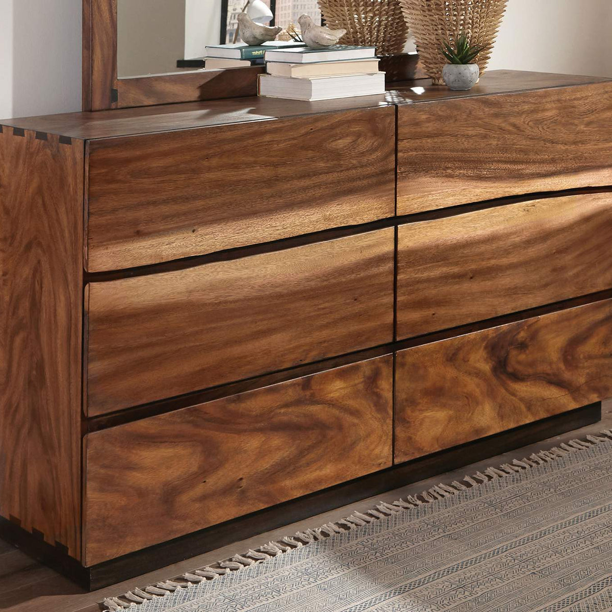 223253 Winslow 6-drawer Dresser Smokey Walnut