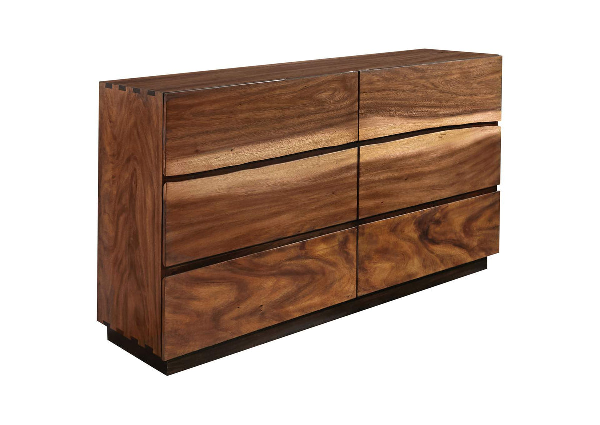 223253 Winslow 6-drawer Dresser Smokey Walnut