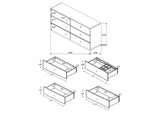 223253 Winslow 6-drawer Dresser Smokey Walnut