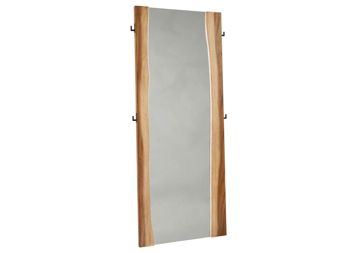 Winslow 31 x 76 Inch Standing Floor Mirror Smokey Walnut