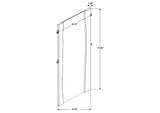 223256 Winslow 31 x 76 Inch Standing Floor Mirror Smokey Walnut