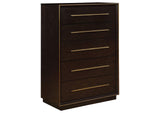 223261KE-S5 Durango 5-piece Eastern King Bedroom Set Smoked Peppercorn