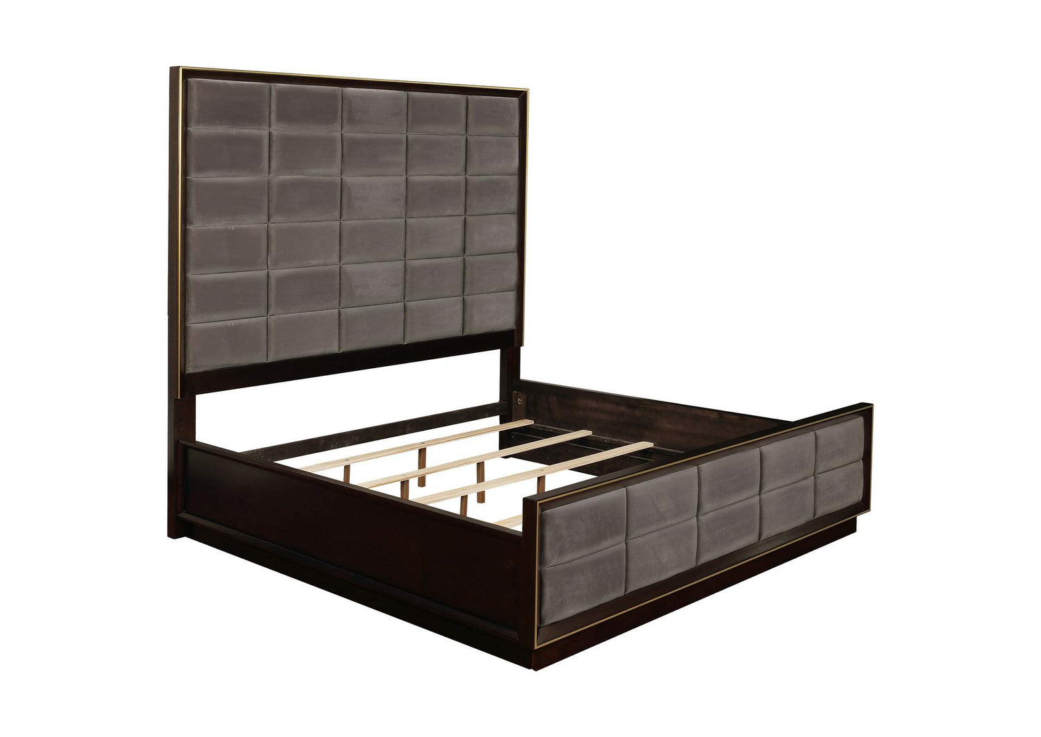 Durango 77-inch Eastern King Panel Bed Smoked Peppercorn